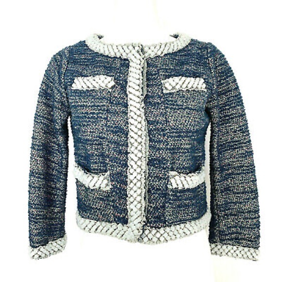 Isani Massey Blue Tweed Jacket from Anthropologie - Picture 4 of 7